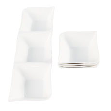 Vit Lilja kolmiosainen kulho+ 3 kulhoa