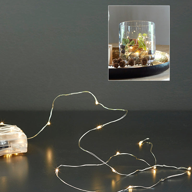 Glow valoköynnös 20 LED-lampuilla paristokäyttöinen/kaukosäätimellä