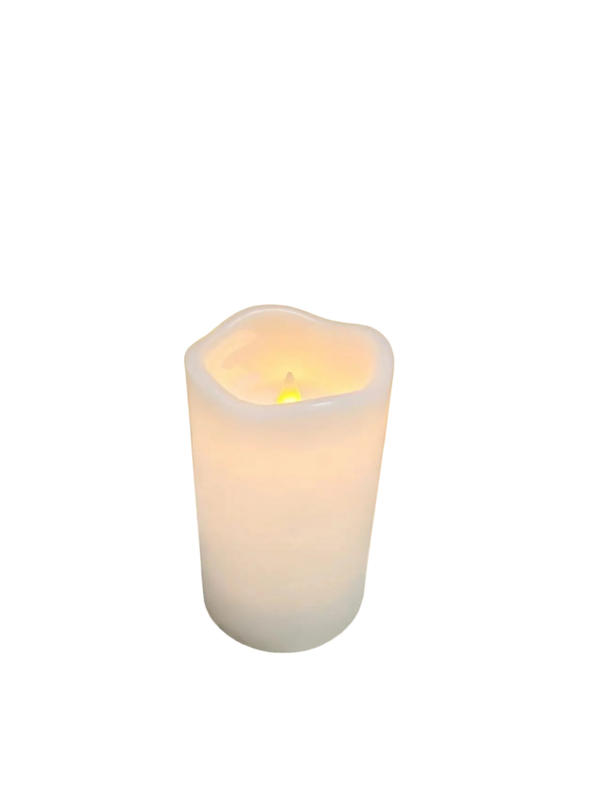 Candela Outdoor pöytäkynttilä sulaneella efektillä valkoinen 12 cm
