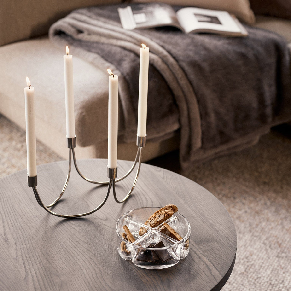 Wilson Silver kynttilänjalka 4 kynttilälle