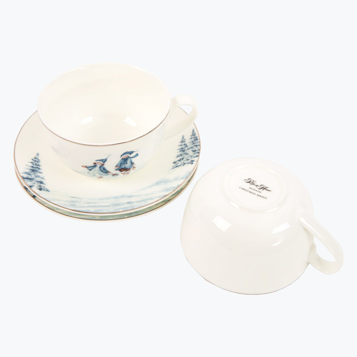 Christmas Magic kahvikuppi ja aluslautanen 2 kpl