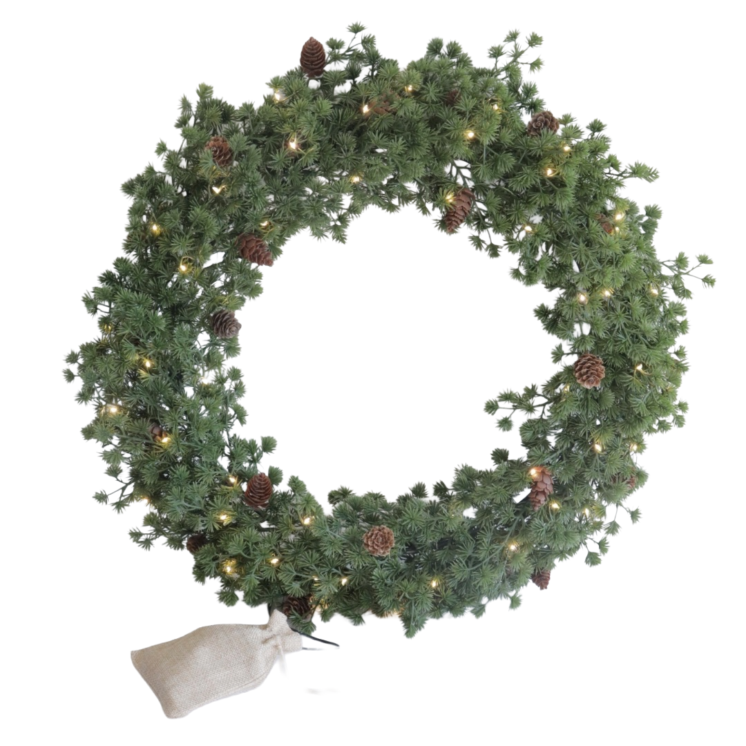 Christmas joulukranssi LED-valolla Ø50 cm