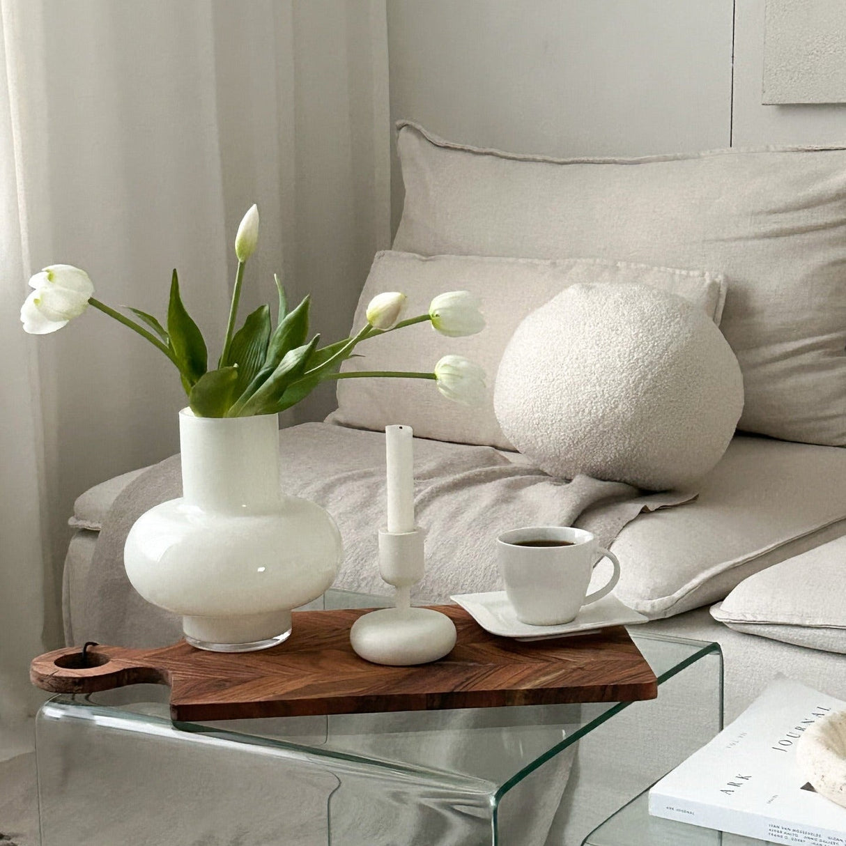 Vintage kalanruotokuvioitu tarjoilulautanen 25x50 cm