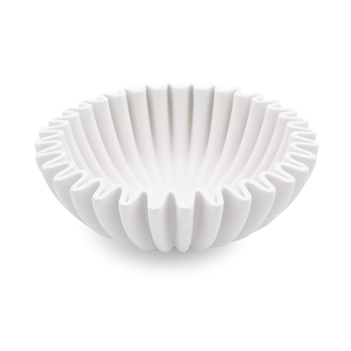 White Ribbed -kulho suuri
