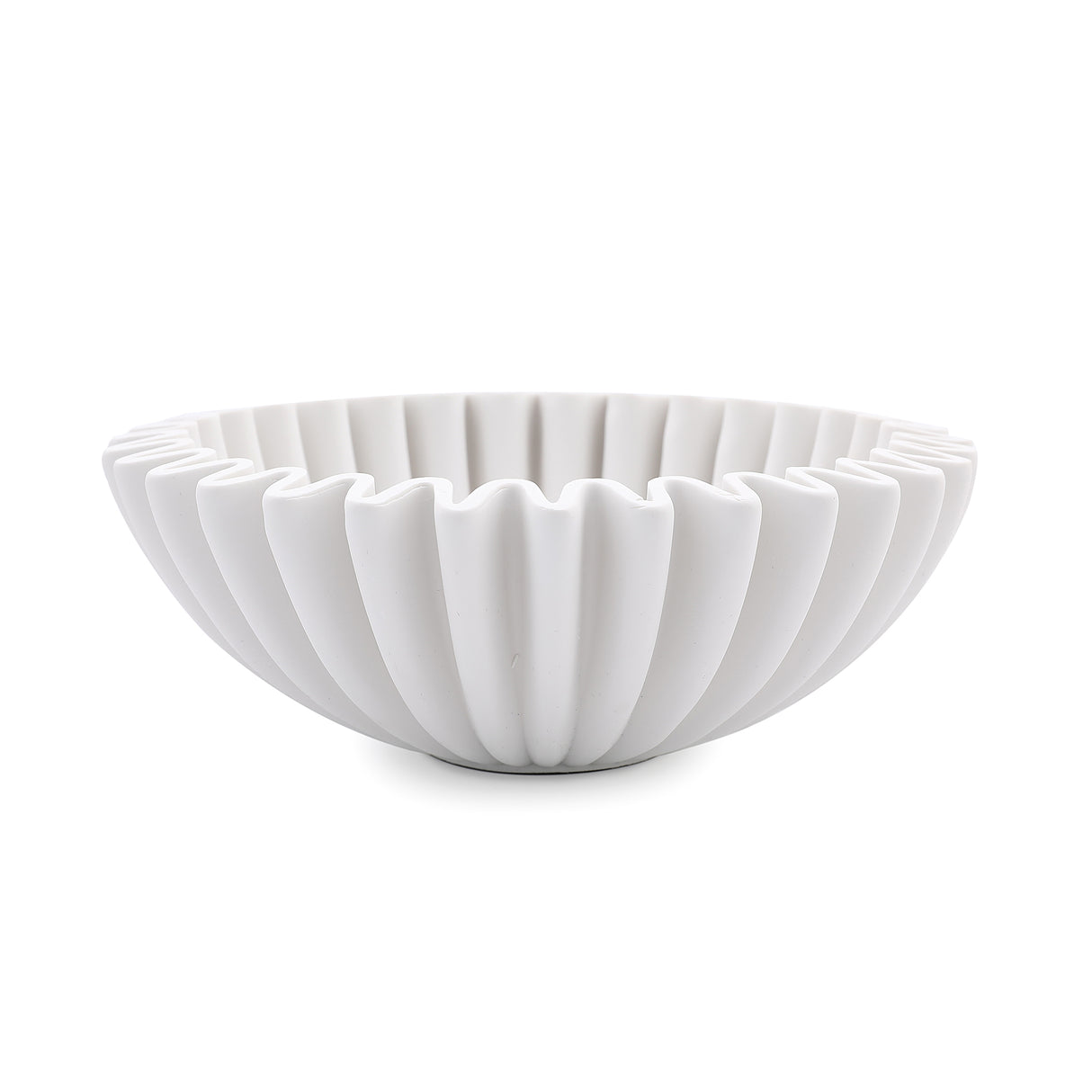 White Ribbed -kulho suuri