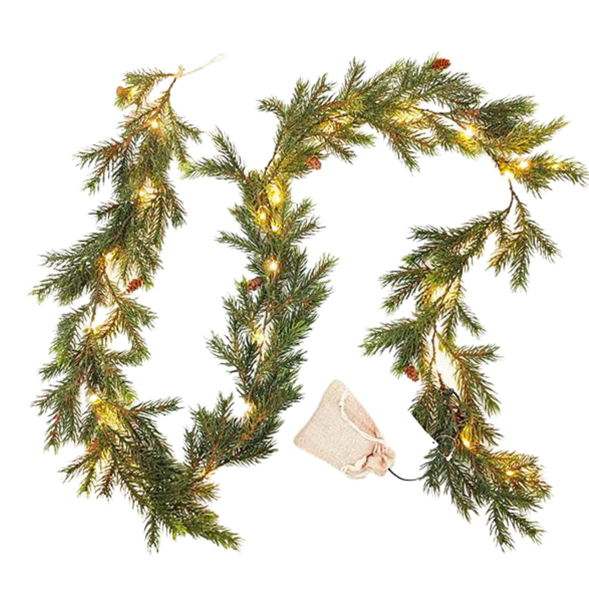 Christmas köynnös LED-valolla 180 cm