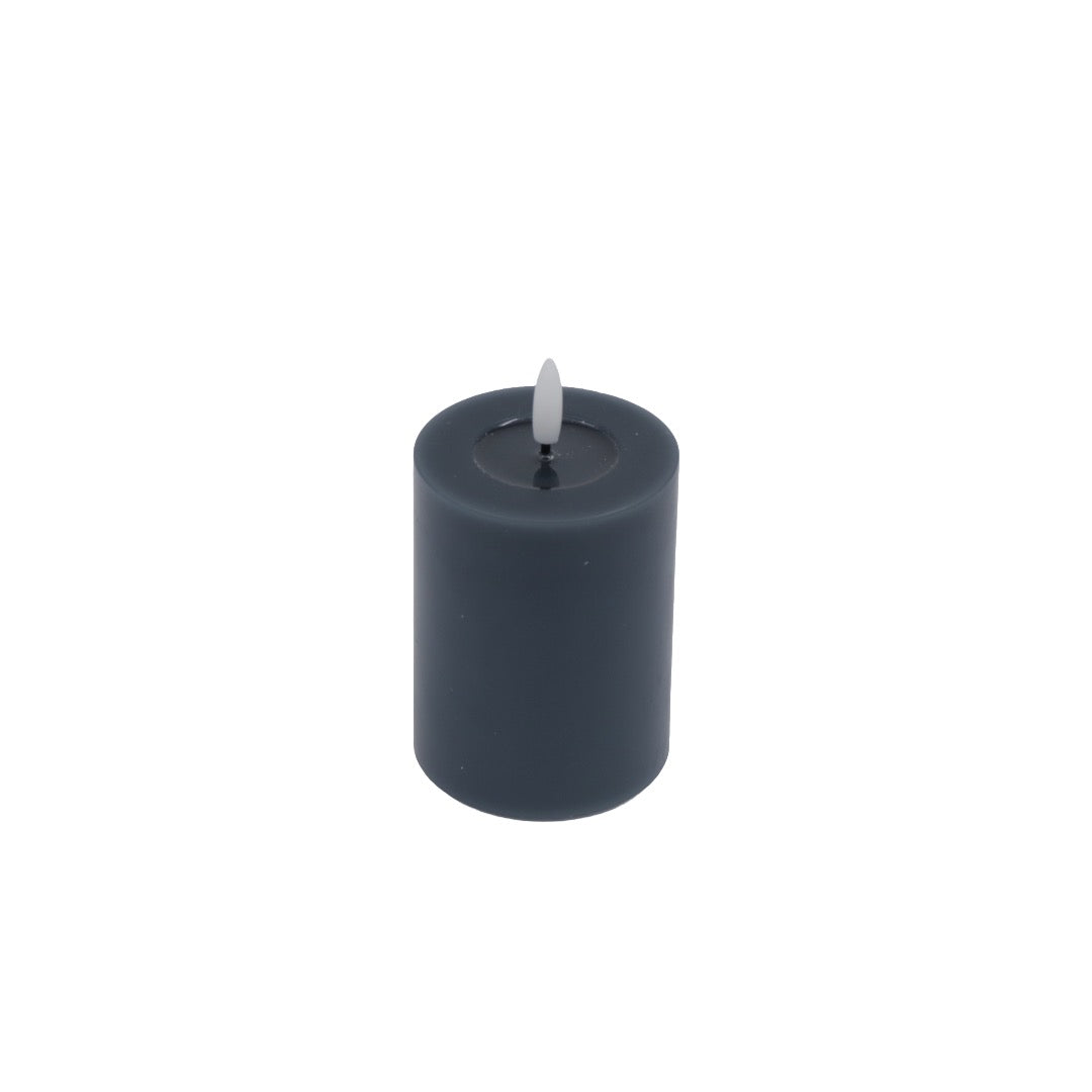 Candela pöytäkynttilä siniharmaa 10 cm