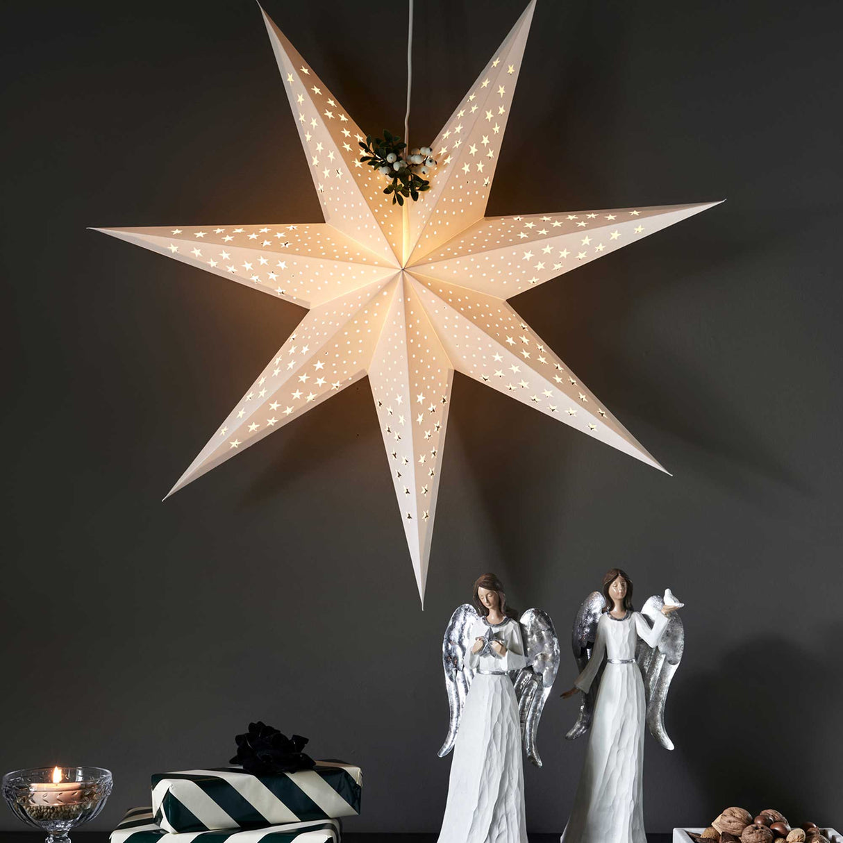 Stella White adventtitähti 75 cm