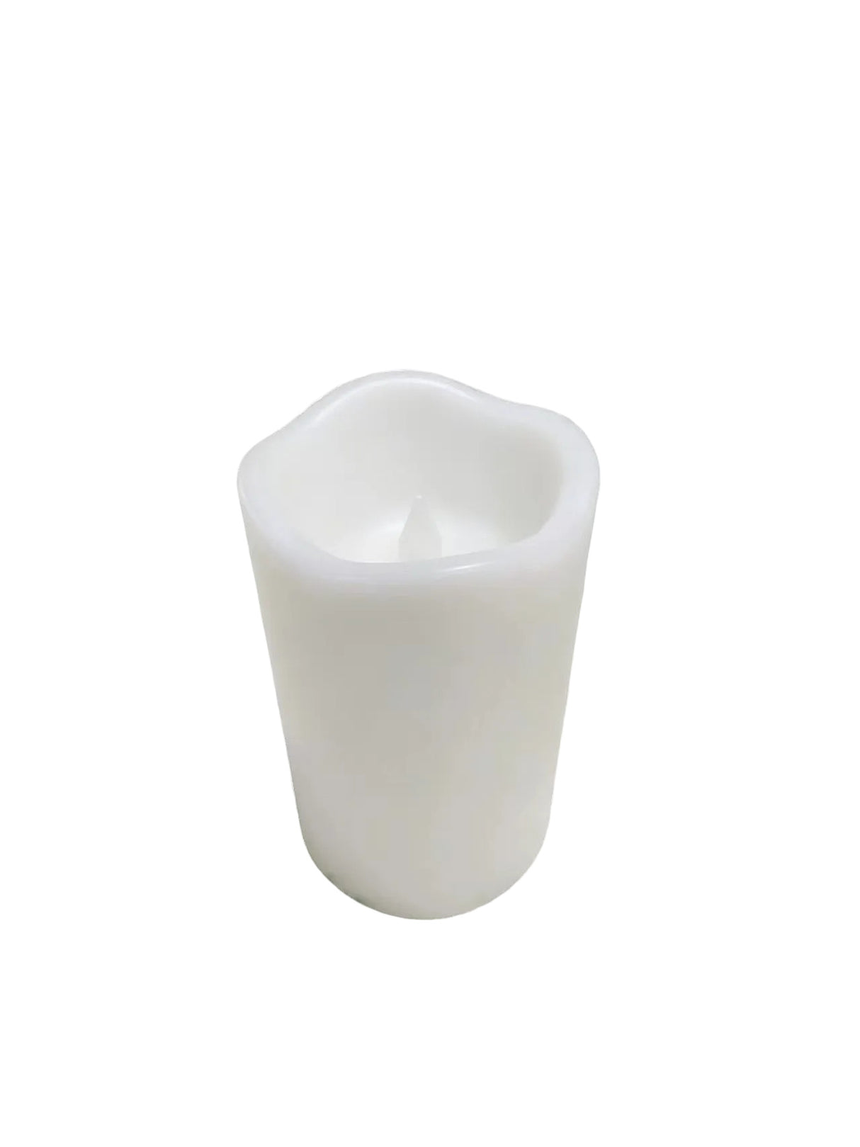 Candela Outdoor pöytäkynttilä sulaneella efektillä valkoinen 12 cm