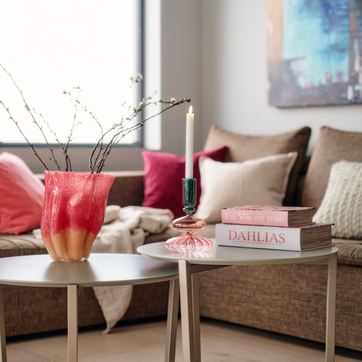 Rainbow kynttilänjalka 21 cm