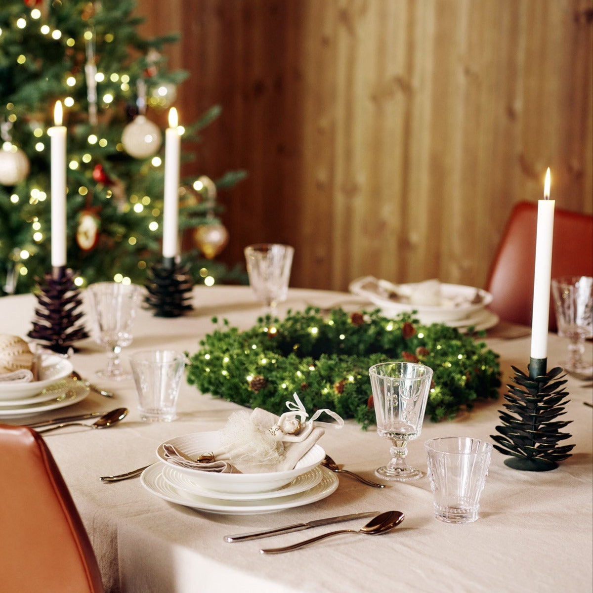 Pinea Grey kynttilänjalka 13 cm