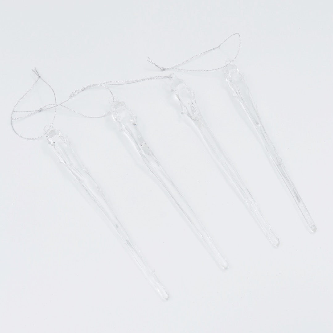 Joulukoriste jääpuikko ja pisarat 4 kpl