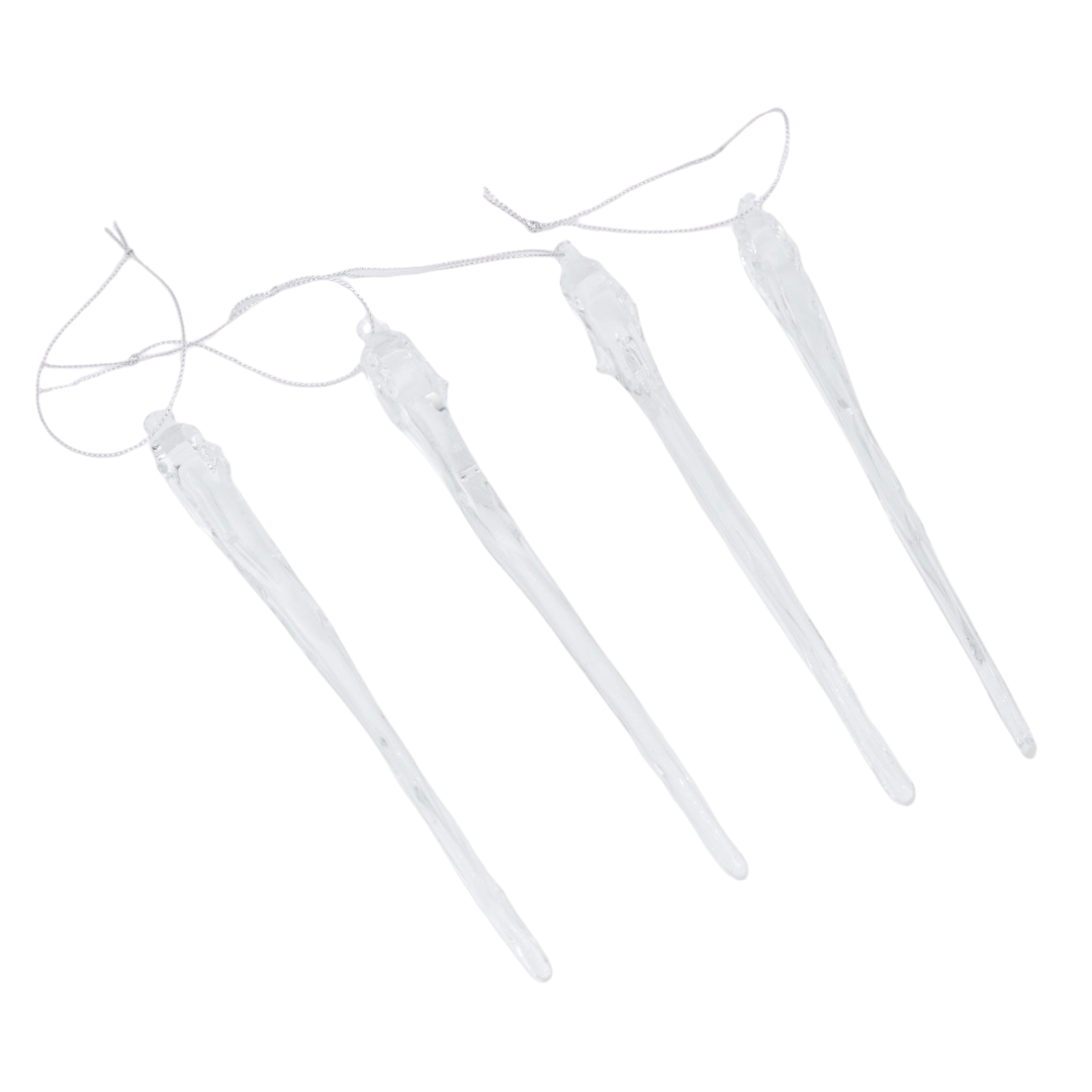 Joulukoriste jääpuikko ja pisarat 4 kpl