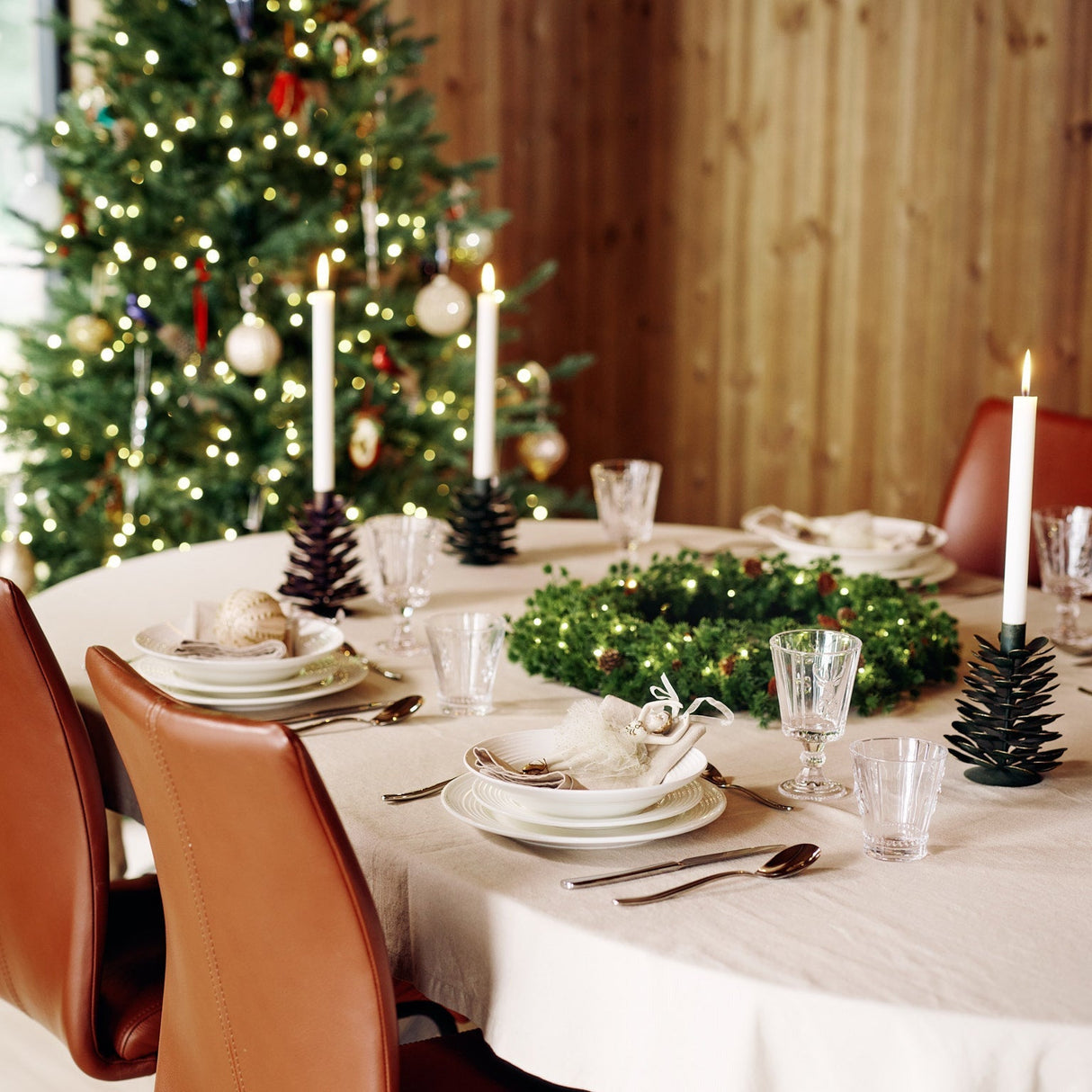 Christmas joulukranssi LED-valolla Ø50 cm