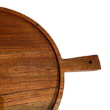 Vintage pyöreä tarjoilulautanen 30×40 cm