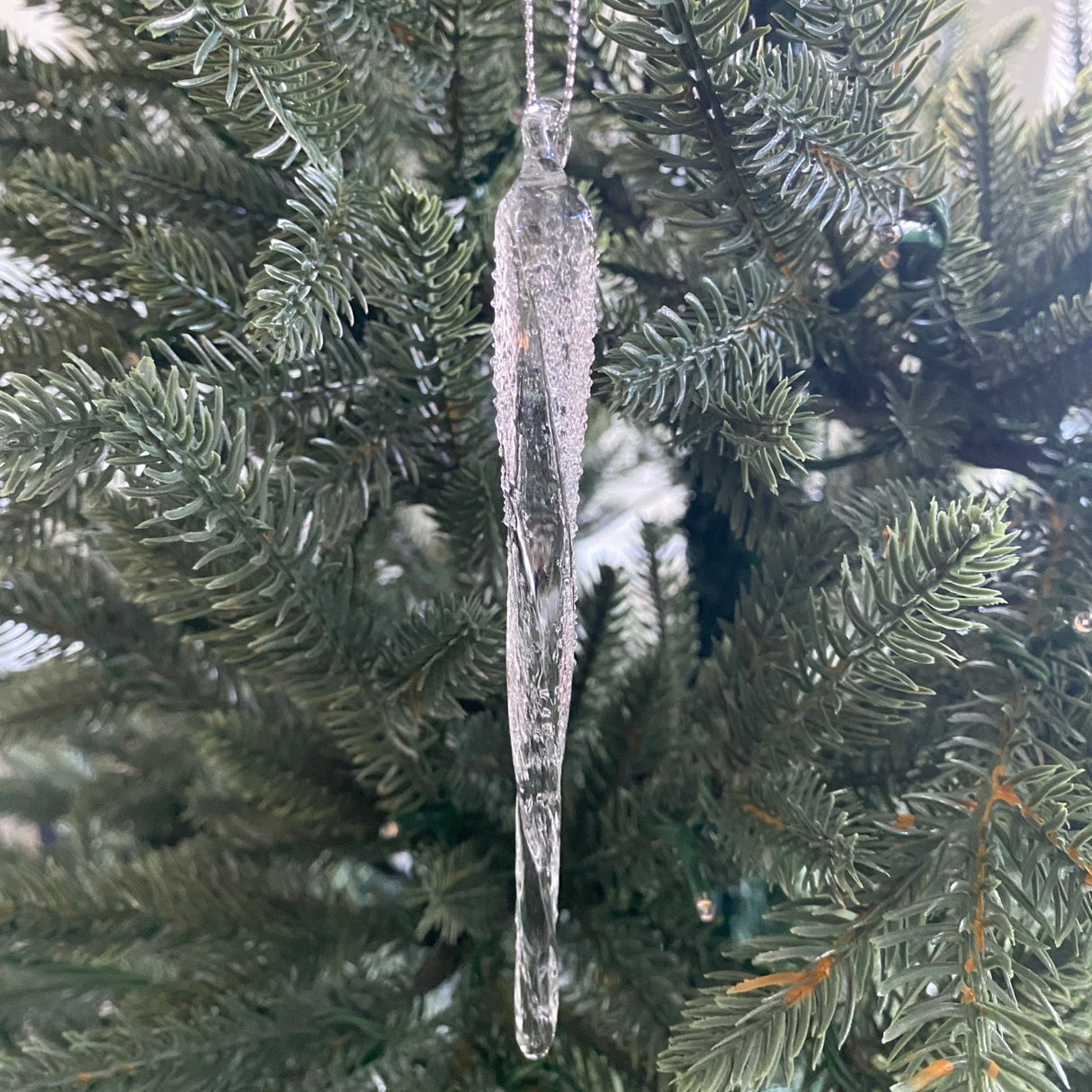 Joulukoriste huurrettu jääpuikko 4 kpl