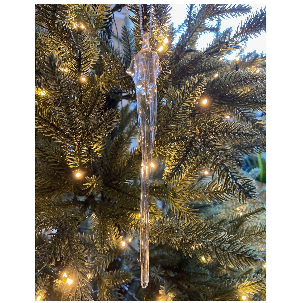 Joulukoriste jääpuikko ja pisarat 4 kpl