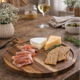 Vintage pyöreä tarjoilulautanen 30×40 cm