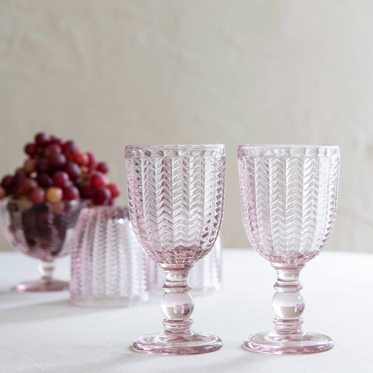 Carla viinilasi 2 kpl roosa