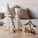 Wooden Tree 3 kpl setti valkoinen