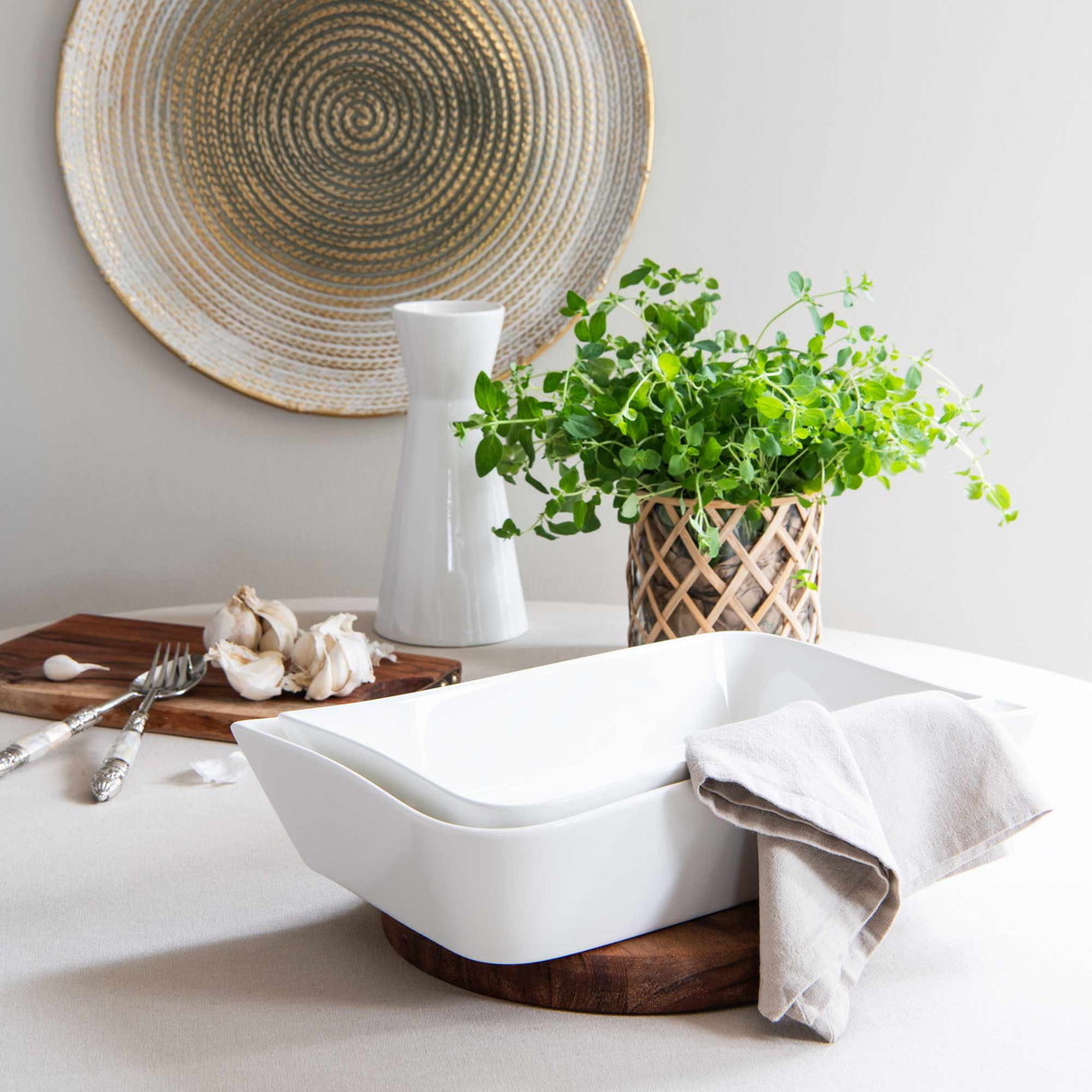 Vit Lilja uuninkestävä vuoka 2 kpl